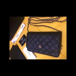 Chanel WOC SLIGHTLY USED GHW CROSSBODY